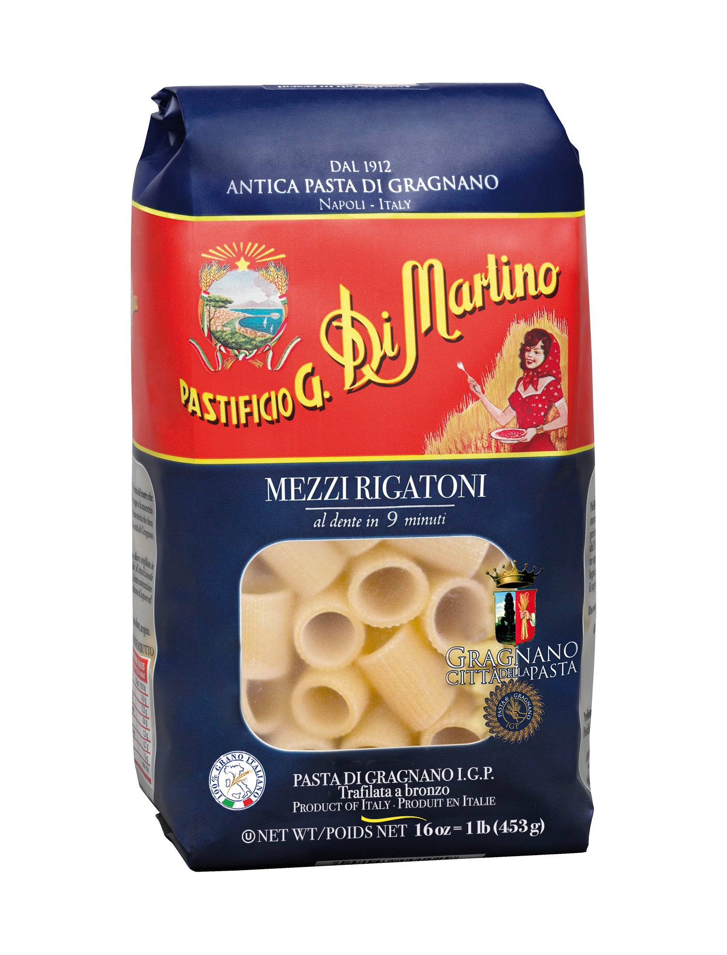 Pasta Di Martino Mezzi Rigatoni 16oz